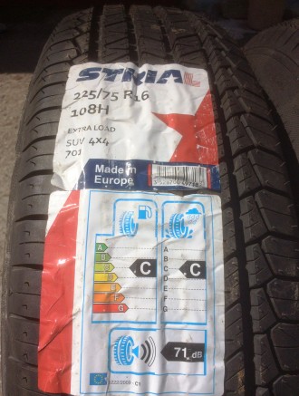 Продам НОВЫЕ всесезонные шины 225/75R16 108H XL Strial 701 (бренд Michelin, прои. . фото 3
