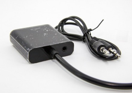 Конвертер HDMI в VGA + аудіо, HDMI штекер - гніздо VGA + шнур AUX (Тип 2)
 HDMI . . фото 3