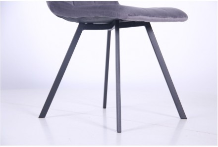 Стілець обідній Harlem чорний/сірий – сучасний дизайнерський стілець для створен. . фото 6