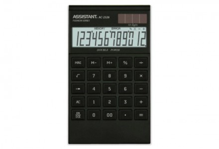 Калькулятор ASSISTANT 183х107х15мм, 12-розрядний, AC-2326 black/silver
 
С этим . . фото 5