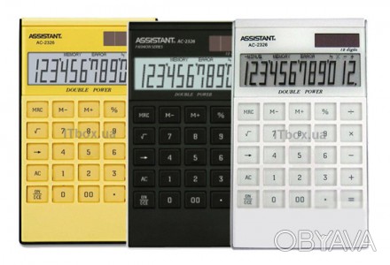 Калькулятор ASSISTANT 183х107х15мм, 12-розрядний, AC-2326 black/silver
 
С этим . . фото 1