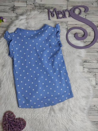 Детская футболка Young Dimension для девочки голубая в горошек с надписью
Состоя. . фото 5