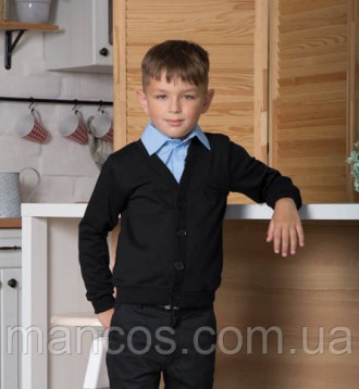 Пуловер на пуговицах для мальчика SmileTime, черный 152. Кривой Рог. фото 1 Пуловер на пуговицах для мальчика SmileTime, черный 152. Кривой Рог. фото 1