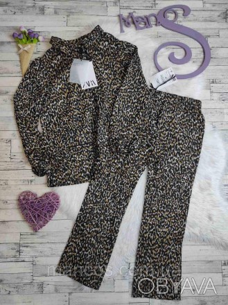 Детский костюм Zara для девочки коричневый комплект леопардовый принт
Состояние:. . фото 1
