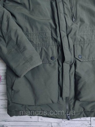 Мужская куртка Pull&Bear удлиненная парка цвета хаки с капюшоном
Состояние: б/у,. . фото 5