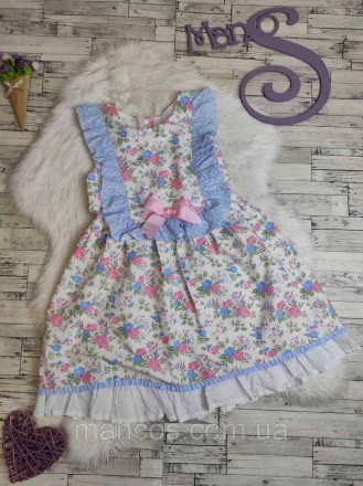 Детское платье C.Babyferr для девочки сарафан с оборками цветочный принт
Состоян. . фото 2