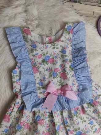Детское платье C.Babyferr для девочки сарафан с оборками цветочный принт
Состоян. . фото 3