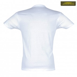 Матеріал: 100% бавовна.
Розміри: S, M, L, XL, 2XL. 
Чоловіча футболка білого кол. . фото 3