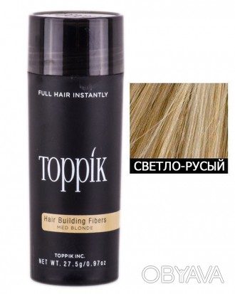 Кератиновый загуститель для волос Toppik (для маскировки залысин) 27,5г Светло-р