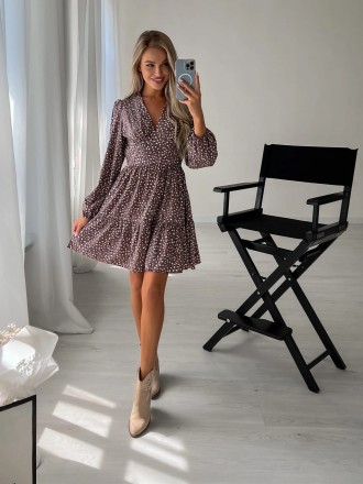 Платье.
 
Мод 685
Ткань - турецкий Soft
Цвет- бежевый , хаки, мокко 
Размер: S-M. . фото 2