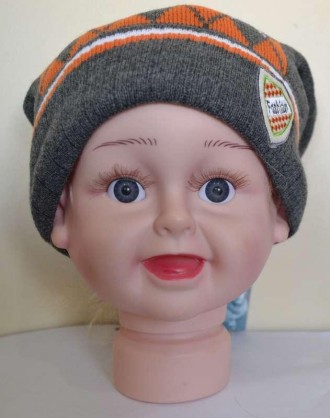 Детская демисезонная вязаная шапка. Производсто Украина.
размеры шапок для детей. . фото 2