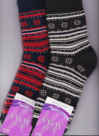 Теплые зимние носки для женщин. Носки хорошо сохраняют тепло, мягкие и удобные.
. . фото 3