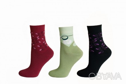 Зимовий ніжні жіночі шкарпетки, виробництво Украина. Носки добре зберігають тепл. . фото 1