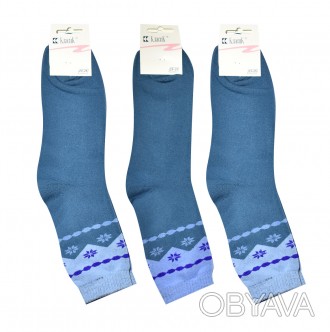 Зимние теплые женские носки, производство Украина. Носки хорошо сохраняют тепло,. . фото 1