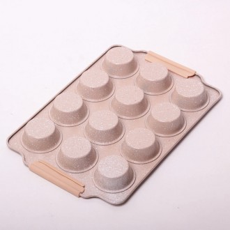 Форма-планшет для выпечки кексов Kamille Marble 38 х 26 см 12 ячеек
Современный . . фото 4