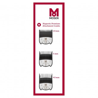 Комплект магнитных насадок Moser Magnetic Premium 3шт 1,5мм 3мм 4,5мм 1801-7010
. . фото 3