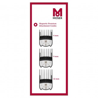 Комплект магнитных насадок Moser Magnetic Premium 3шт 6мм 9мм 12мм 1801-7020
Мат. . фото 3