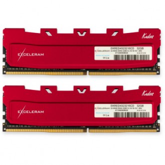 Модуль памяти для компьютера DDR4 32GB (2x16GB) 3200 MHz Red Kudos eXceleram (EK. . фото 2