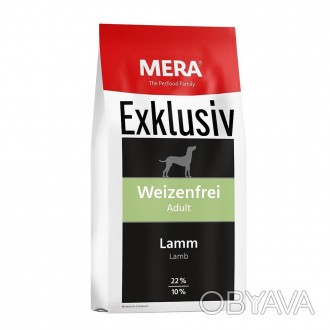 MERA Exklusiv Weizenfrei Adult Lamb - корм для дорослих собак, рецепт з ягням. Б. . фото 1