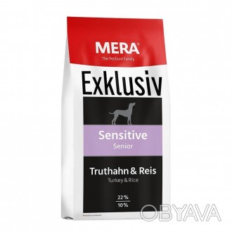 MERA Exklusiv Sensitive Senior Turkey & Rice — корм для собак похилого віку з чу. . фото 1