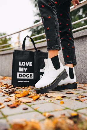 
Женские ботинки белые зимние Dr. Martens Jadon 
Dr. Martens — это лучшая обувь . . фото 5