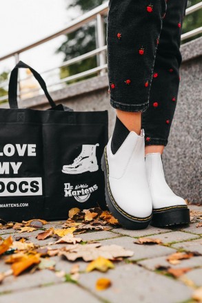 
Женские ботинки белые зимние Dr. Martens Jadon 
Dr. Martens — это лучшая обувь . . фото 6