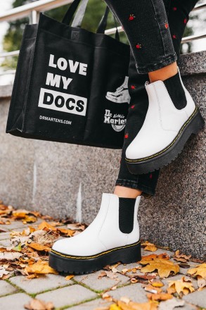 
Женские ботинки белые зимние Dr. Martens Jadon 
Dr. Martens — это лучшая обувь . . фото 7