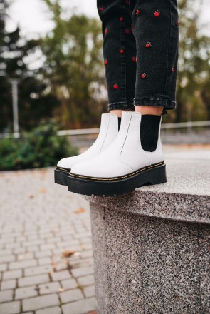 
Женские ботинки белые зимние Dr. Martens Jadon 
Dr. Martens — это лучшая обувь . . фото 10