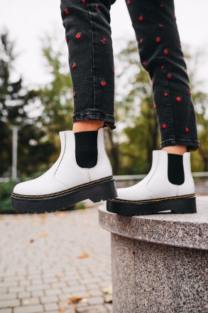 
Женские ботинки белые зимние Dr. Martens Jadon 
Dr. Martens — это лучшая обувь . . фото 8