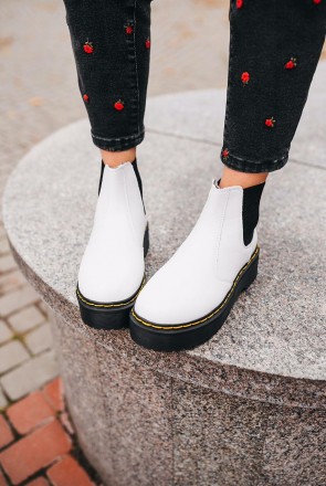 
Женские ботинки белые зимние Dr. Martens Jadon 
Dr. Martens — это лучшая обувь . . фото 9