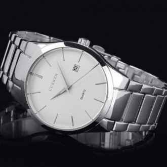 
Мужские часы наручные серебристые классические Curren 8106 Silver-White
Модные . . фото 7