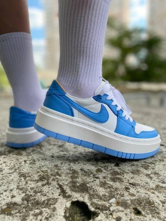 Кроссовки женские синие Nike Air Jordan 1 Low Elevate
Низкие женские кроссовки N. . фото 7