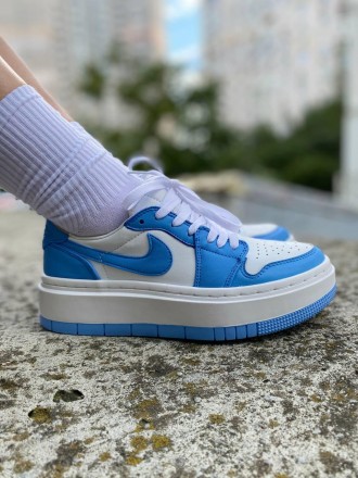 Кроссовки женские синие Nike Air Jordan 1 Low Elevate
Низкие женские кроссовки N. . фото 2