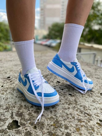 Кроссовки женские синие Nike Air Jordan 1 Low Elevate
Низкие женские кроссовки N. . фото 3