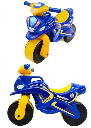 Каталка Doloni-toys Байк Полиция Синий с желтым /570 
 
Отправка данного товара . . фото 3
