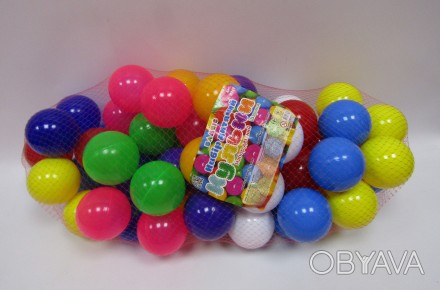 Набор шариков 60шт. в сетке диаметром 8см Бамсик 0265 ish 
Отправка товара:
• Ср. . фото 1
