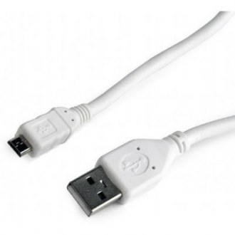 Тип - кабель; тип Вход - USB 2.0; тип Выход - micro USB; длина - 3 м; Цвет - бел. . фото 2