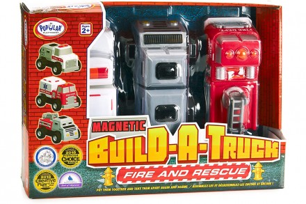 
Детский магнитный конструктор Popular Playthings Build-a-Truck серии Fire and R. . фото 10