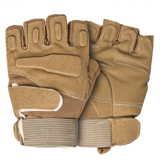 Перчатки тактические короткие Han-Wild HW72 беспалые мужские Sand Khaki M 7шт. Київ. фото 1 Перчатки тактические короткие Han-Wild HW72 беспалые мужские Sand Khaki M 7шт. Київ. фото 1