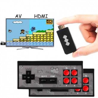 Игровая консоль беспроводная HDMI Dendy NES 8бит 568игр Data Frog Y2 HDData Frog. . фото 2