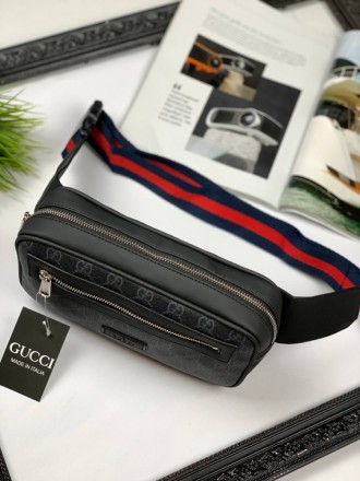 
 
 Поясная мужская сумка Gucci GG Supreme classic
Материал: Канвас на передней . . фото 4