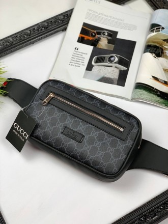
 
 Поясная мужская сумка Gucci GG Supreme classic
Материал: Канвас на передней . . фото 3