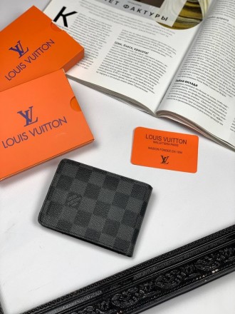 
 
 Кожанный кошелек Louis Vuitton Damier Graphite 
Материал : Натуральная кожа
. . фото 3