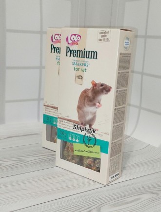 LoLo Pets Premium Smakers for RAT Лакомства для декоративных крысм
Витаминизиров. . фото 3