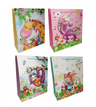 Пакет картон 200грм, "Colorful animals" МИКС 4 вида, 31*42*12см 4 шт. в уп. // (2216). Дніпро. фото 1 Пакет картон 200грм, "Colorful animals" МИКС 4 вида, 31*42*12см 4 шт. в уп. // (2216). Дніпро. фото 1