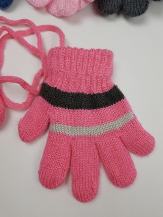 Детские польские перчатки для девочек и мальчиков р.11см (6-12 мес) (12 пар набо. . фото 4