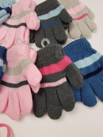 Детские польские перчатки для девочек и мальчиков р.11см (6-12 мес) (12 пар набо. . фото 3