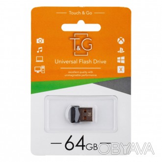 USB Flash Drive T&G 64gb Mini 010 - идеально подходит для хранения и переноса ин. . фото 1