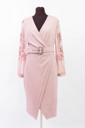 
Оригинальное платье Top Woman розового цвета, производство Турция. Ткань мягкая. . фото 2