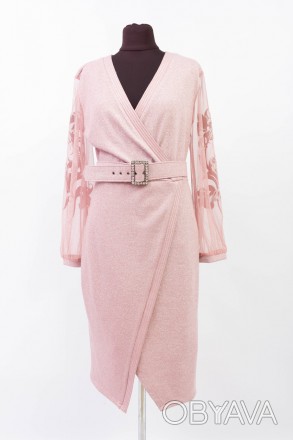 
Оригинальное платье Top Woman розового цвета, производство Турция. Ткань мягкая. . фото 1